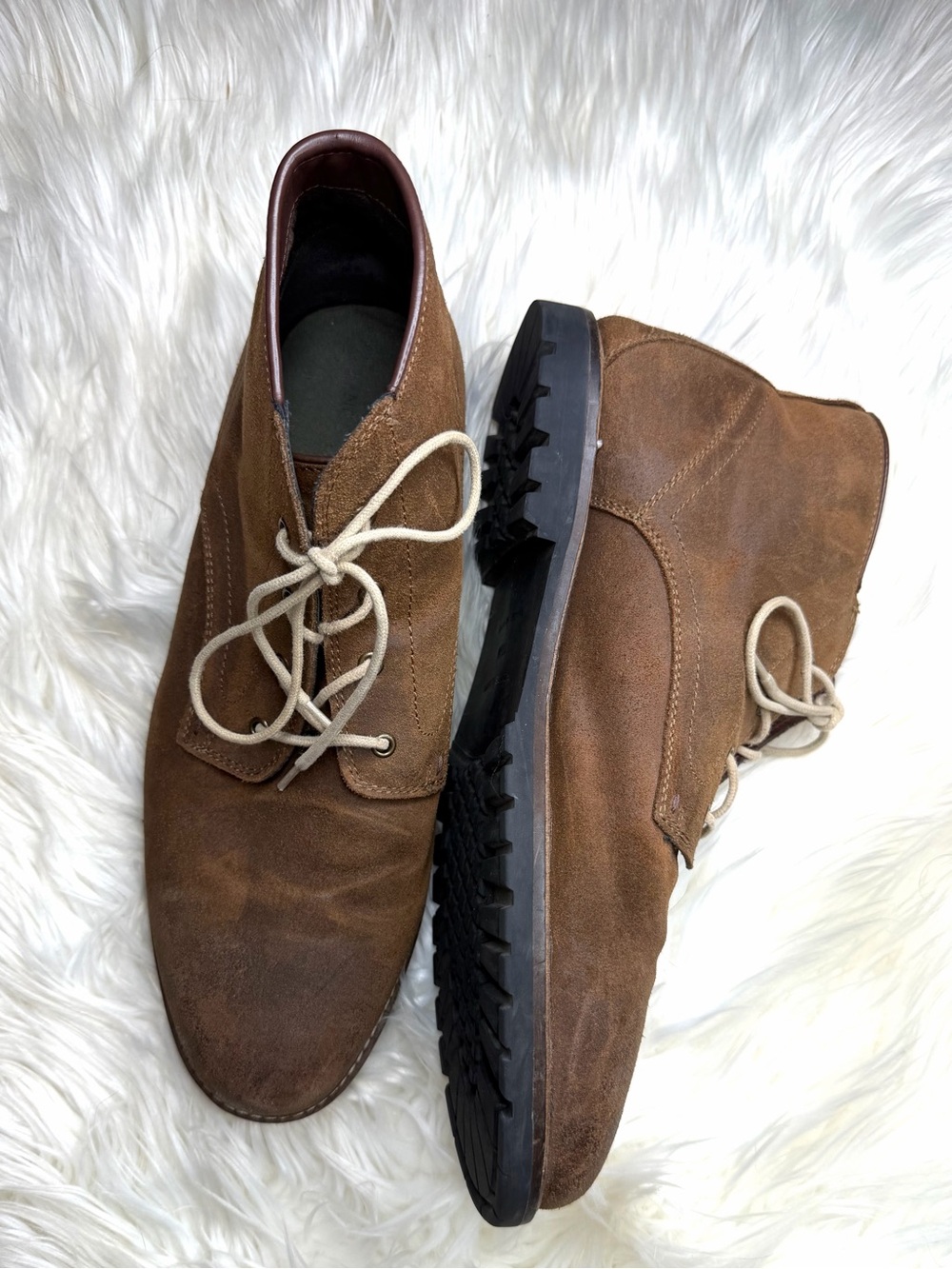Vince Camuto Brown Suede Chukka Boots